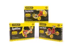 Stanley Construct & Play – Spitfire, Racing Car & Fork Truck
