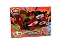 Power Rangers – Jungle Fury – Red Quadra Striker With Red Ranger – Disney Store Exclusive