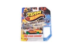 Team Hot Wheels – High Speed Wheels – Hyundai Genesis Coupe, Pro Stock Camaro, Hyperliner & Custom ’12 Ford Mustang -Trendy Toy Store BM7I4127