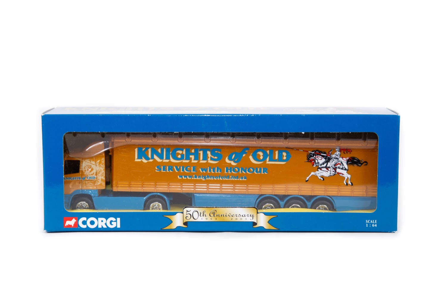 Corgi Superhaulers – Scania Curtainside – Knights Of Old (Gold) 50th Anniversary – TY86624 1 Corgi Superhaulers – Scania Curtainside – Knights Of Old (Gold) 50th Anniversary – TY86624