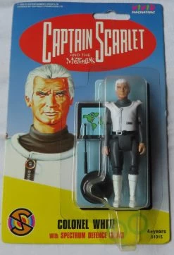 Captain Scarlet And The Mysterons – Colonel White Figure By Vivid In 1993 -Trendy Toy Store IMG 0781 scaled 1