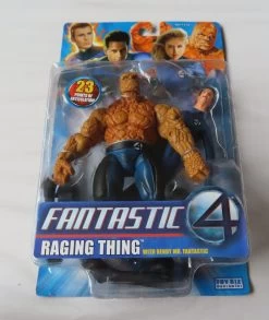 Fantastic Four Raging Thing With Bendy Mr. Fantastic Figure