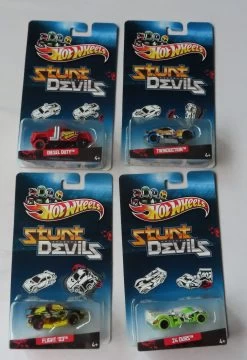 Hot Wheels Stunt Devils – Flight “03, Diesel Duty, Twinduction & 24 Ours