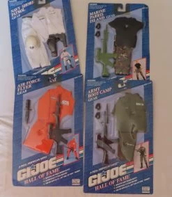 GI Joe Hall Of Fame Outfits – Marine Parris Island Gear – Navy Shore Patrol Gear – Air Force Flyer Gear – Army Boot Camp Gear
