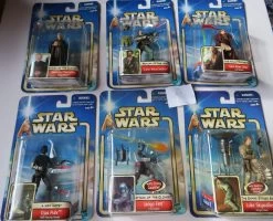 Star Wars Collection 2 Endor Rebel Soldier, Supreme Chancellor Palpatine, Qui-Gon Jinn, Djas Puhr, Jango Fett, Luke Skywalker