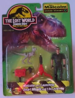 Jurassic Park – The Lost World – Ian Malcolm – Chaos Expert – Malcom With Launching Smart Missile And T-Rex Hatchling