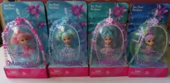 Barbie Fairytopia Mermaidia – 4 X Sea Pixie Dolls With Necklaces