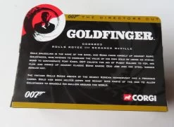 Corgi James Bond 007 The Directors Cut – Goldfinger – Rolls Royce III Sedance DeVille – CC06803 (Colour Logo Variant) -Trendy Toy Store IMG 9422