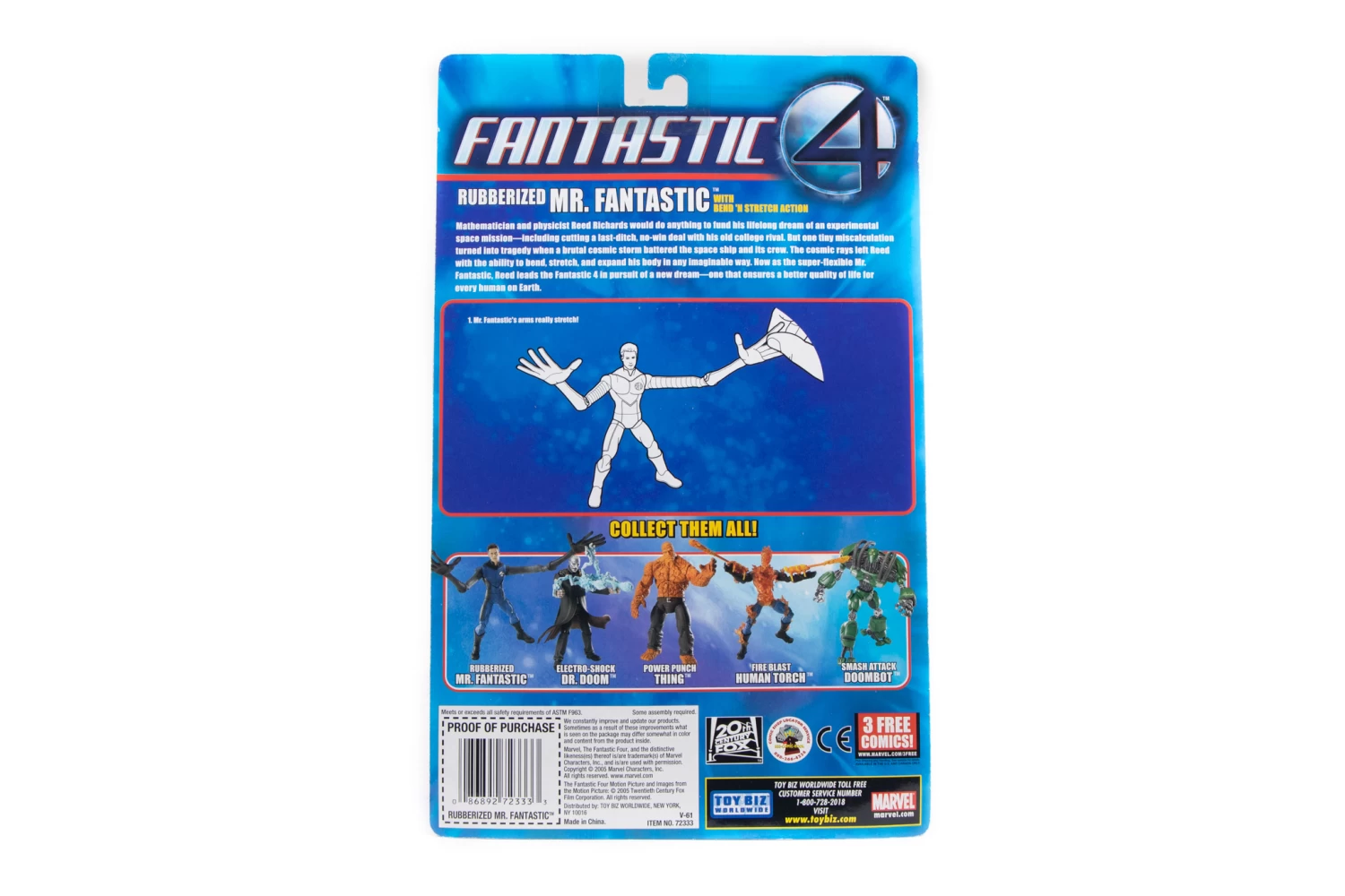 Fantastic Four – Rubberized Mr. Fantastic With Bend ‘n’ Stretch Action – Fantastic 4 Figure 2 Fantastic Four – Rubberized Mr. Fantastic With Bend ‘n’ Stretch Action – Fantastic 4 Figure - Image 2