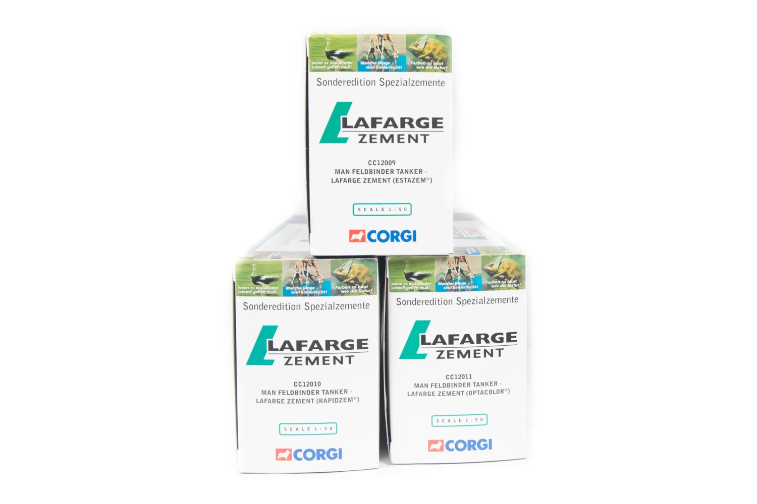 Corgi Modern Truck – 1/50 Scale – Set Of 3 Man Feldbinder Tankers – Lafarge Zement – Estazem, Rapidzen & Optacolor – CC12009, CC12010 & CC12011 3 Corgi Modern Truck – 1/50 Scale – Set Of 3 Man Feldbinder Tankers – Lafarge Zement – Estazem, Rapidzen & Optacolor – CC12009, CC12010 & CC12011 - Image 3