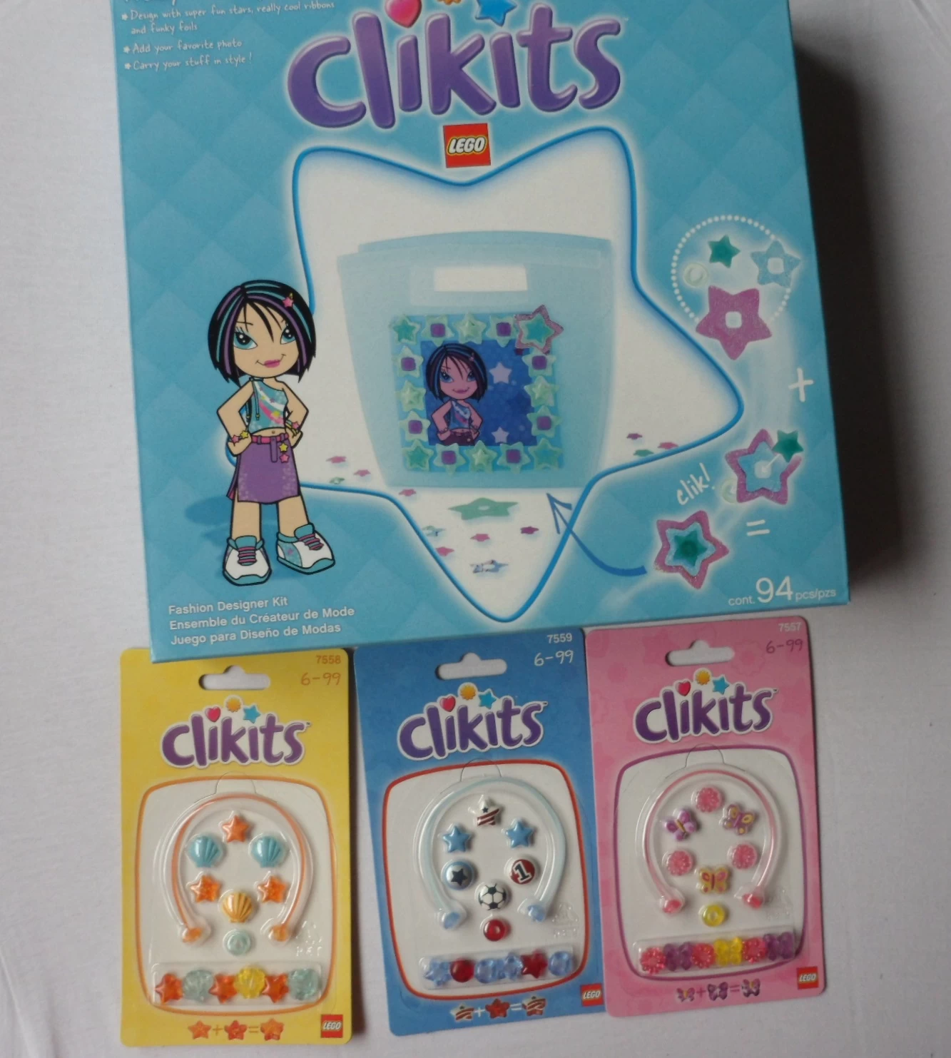 Lego Clikits – Trendy Totes Sky Blue 7512 And 7557 – 7558 – 7559 1 Lego Clikits – Trendy Totes Sky Blue 7512 And 7557 – 7558 – 7559