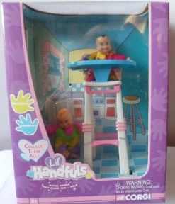 Lil’ Handfuls Highchair With Michelle & Jennifer Small Dolls