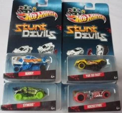 Hot Wheels Stunt Devils – Rocketfire, Buggy, Yur So Fast & Synkro